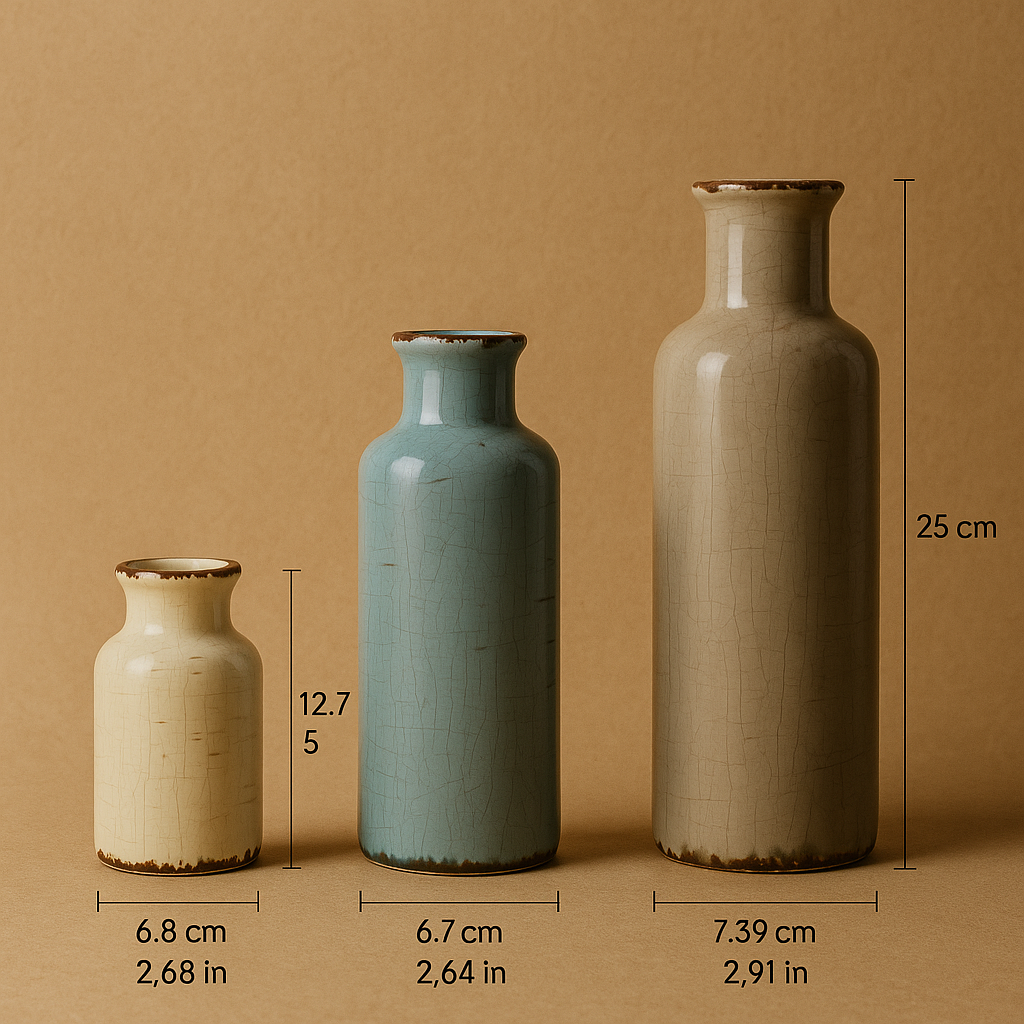 terre trio Measure image seeing the trio standing in neutral beige background
